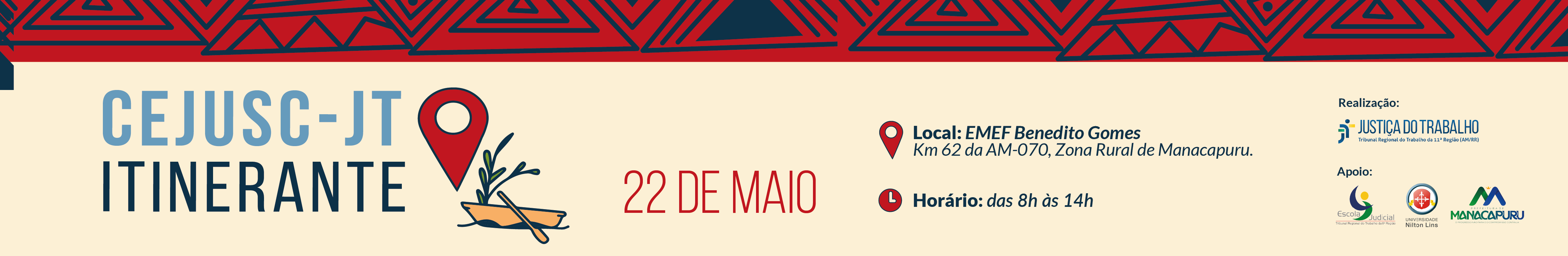 banner para cejusc itinerante em manacapuru 