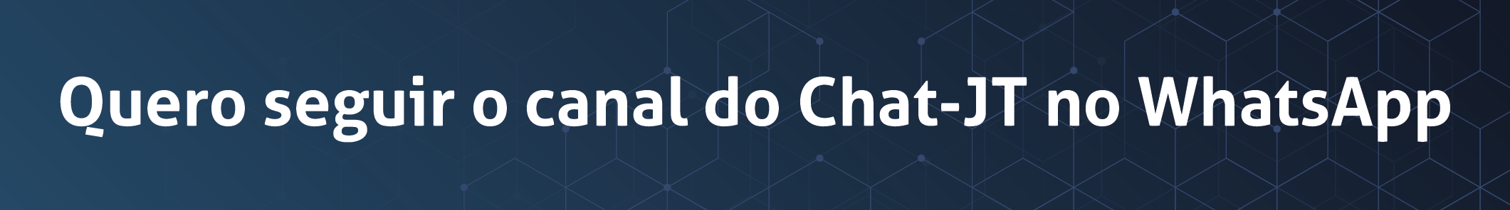Chat JT Inteligência Artificial da Justiça do Trabalho Botão509 x 71 px