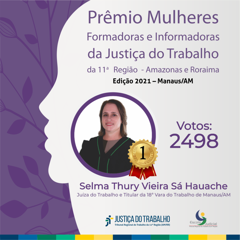 Prêmio Mulheres Formadoras e Informadoras da Justiça do Trabalho da 11ª Região 2