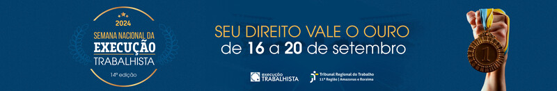14 Semana Nacional da execucao trabalhista 2024 Banner Portal