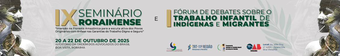 banner para Seminário Roraimense 2025 