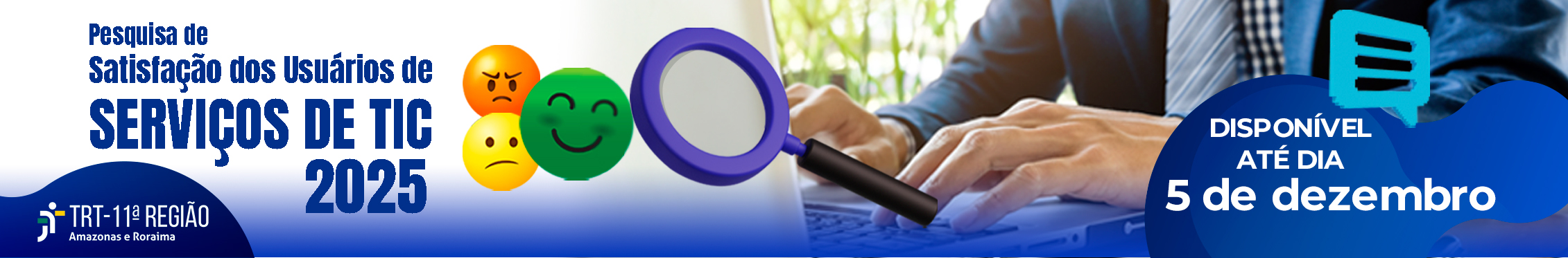 banner para pesquisa satisfaçao tic 2025