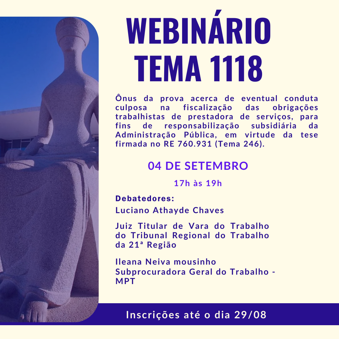 webinário tema 1118